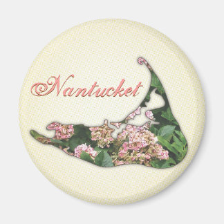 Hydrangea Kaart van Nantucket Island, Massachusett Magneet