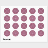 hydrangea kaleidoscoop envelopzegels ronde sticker (Vel)