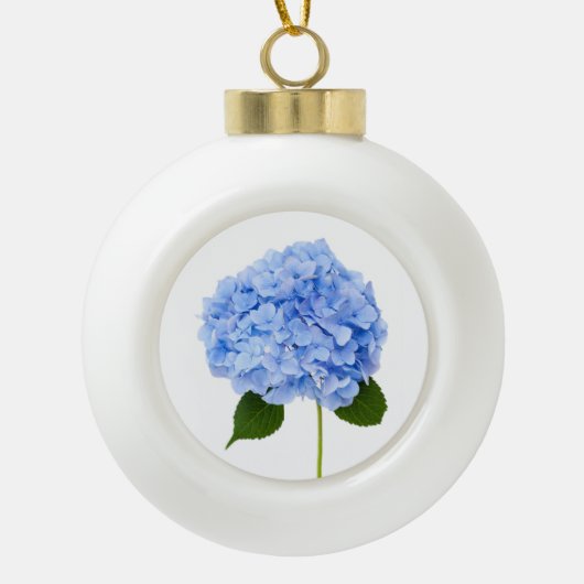 Hydrangea Keramische Bal Ornament (Voorkant)