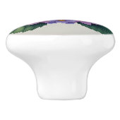 hydrangea keramische knop (Zijkant)