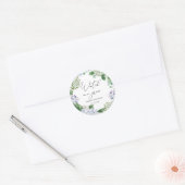 Hydrangea Kijk me groeien Plant gunst Ronde Sticker (Envelop)
