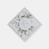 Hydrangea Kleur- en groenbladeren Papier Napkin Servet (Hoek)