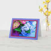 Hydrangea kleuren & randen IV Kaart (Gele Bloem)