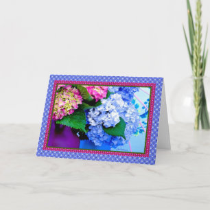 Hydrangea kleuren & randen IV Kaart