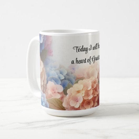 Hydrangea koffiemok 'Hart van Dankbaarheid' (Voorkant links)