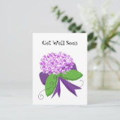 Hydrangea komt snel goed briefkaart (Staand voorkant)