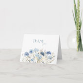 Hydrangea Korenbloemen Bruidsfeest Dank Je Bedankkaart (Voorkant)
