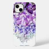 Hydrangea Lavender Blue Ombre | Gepersonaliseerd Case-Mate iPhone Case (Achterkant)
