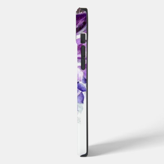 Hydrangea Lavender Blue Ombre | Gepersonaliseerd Case-Mate iPhone Case (Achterkant / Links)