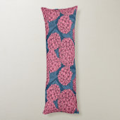 Hydrangea Lichaamskussen (Achterkant (Verticaal))