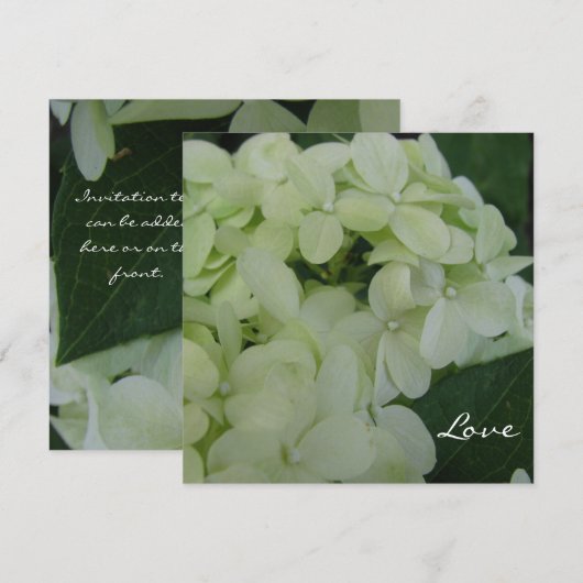Hydrangea Liefde Kaart (Voorkant / Achterkant)