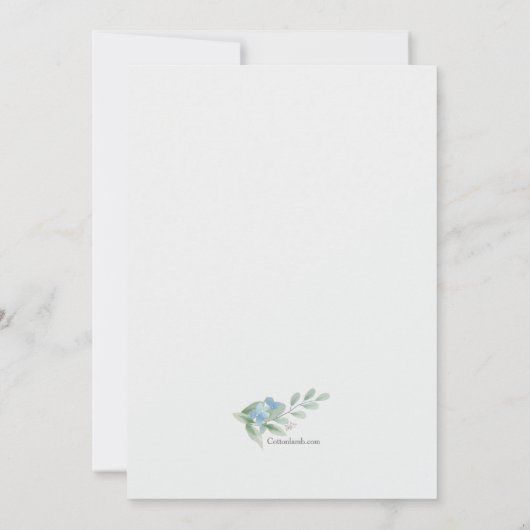 Hydrangea Lijst Fotofering van het leven Kaart (Achterkant)