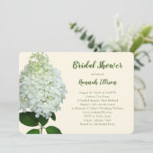 Hydrangea Limelight Grote Bloem Bruidsmeisjesfeest Kaart (Staand voorkant)