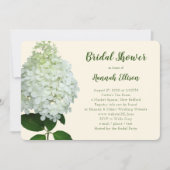 Hydrangea Limelight Grote Bloem Bruidsmeisjesfeest Kaart (Voorkant)
