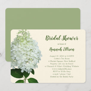 Hydrangea Limelight Grote Bloem Bruidsmeisjesfeest Kaart