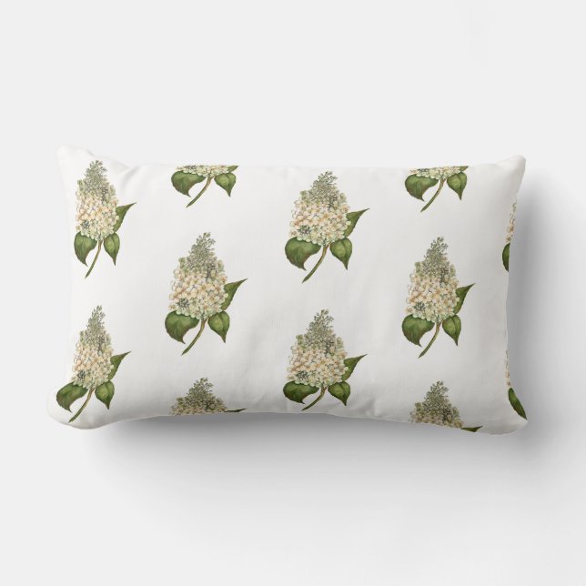 Hydrangea Lumbar Pillow Kussen (Voorkant)