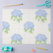 Hydrangea Luxe Bloemen Vloeipapier | Elegante Blau Tissuepapier (Craft)