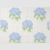 Hydrangea Luxe Bloemen Vloeipapier | Elegante Blau Tissuepapier (Voorkant)