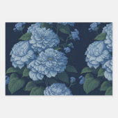 Hydrangea Luxe Bloemmotief Papier Inpakpapier Vel (Voorkant 3)