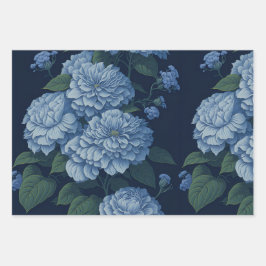 Hydrangea Luxe Bloemmotief Papier Inpakpapier Vel