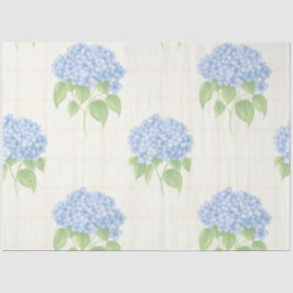 Hydrangea Luxe Floral Tissue Paper | Elegant Blue Tissuepapier