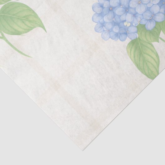 Hydrangea Luxe Floral Tissue Paper | Elegant Blue  Tissuepapier (Detail)