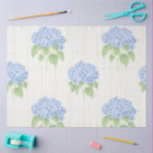 Hydrangea Luxe Floral Tissue Paper | Elegant Blue  Tissuepapier (Craft)