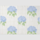Hydrangea Luxe Floral Tissue Paper | Elegant Blue  Tissuepapier (Voorkant)