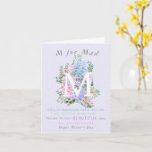 Hydrangea M voor moeder Moederdag Kaart humor (Gele Bloem)