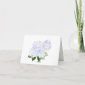 Hydrangea Macrophylla Bloem Kaart (Achterkant)