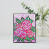 Hydrangea macrophylla briefkaart (Staand voorkant)