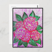 Hydrangea macrophylla briefkaart (Voorkant / Achterkant)