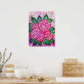 Hydrangea macrophylla poster (Keuken)