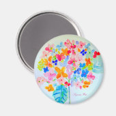 Hydrangea magnet van Ariella & Lily Design (Voorkant / Achterkant)