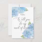 Hydrangea Maid of Honor Kaart (Voorkant)