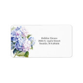 Hydrangea Mailing Address Label (Voorkant)
