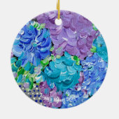 Hydrangea Mania-sieraad Keramisch Ornament (Achterkant)
