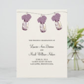 Hydrangea & Mason Jar Ceremony Programma Programmakaart (Staand voorkant)