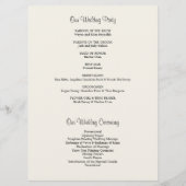 Hydrangea & Mason Jar Ceremony Programma Programmakaart (Achterkant)