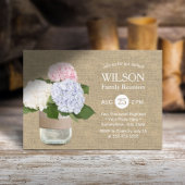  Hydrangea Mason Jar Family Reunion Kaart