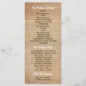 Hydrangea Mason Jar rustieke bruiloft programma's (Achterkant)