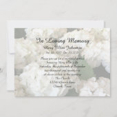 Hydrangea Memorial Service uitnodiging (Voorkant)