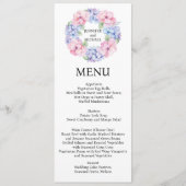 Hydrangea Menu Huwelijksmenu (Voorkant)