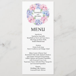 Hydrangea Menu Huwelijksmenu