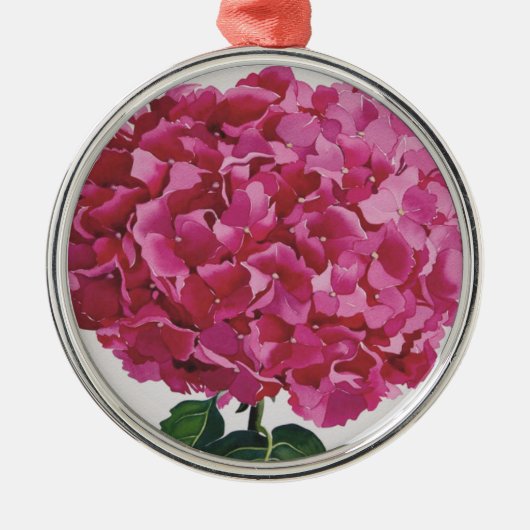 Hydrangea Metalen Ornament (Voorkant)