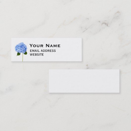 Hydrangea Mini Visitekaartje (Voorkant / Achterkant)