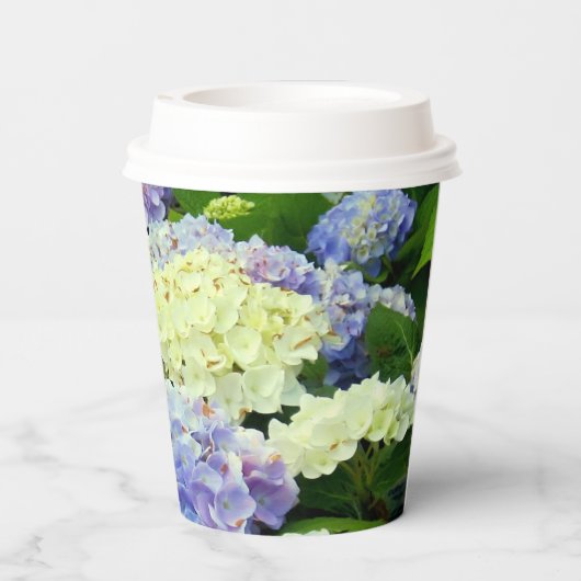 Hydrangea Mix-PAPER PARTY CUPS Papieren Bekers (Achterkant)