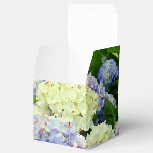 Hydrangea Mix-PARTIJ FAVOR BOX, vierkante stijl Bedankdoosjes (Geopend)