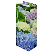 Hydrangea Mix-WINE GIFT BAG Wijn Cadeautas (Achterkant Gekanteld)