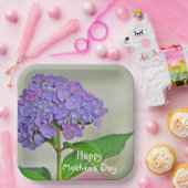 Hydrangea Moederdag Papieren Bordje (Feest)